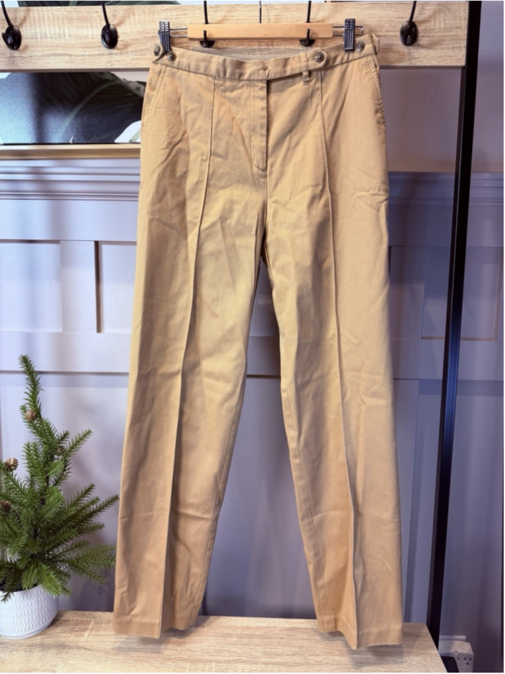 Lauren Ralph Lauren Dress Pants Womens 6 Tan Straight Leg Classic Professional